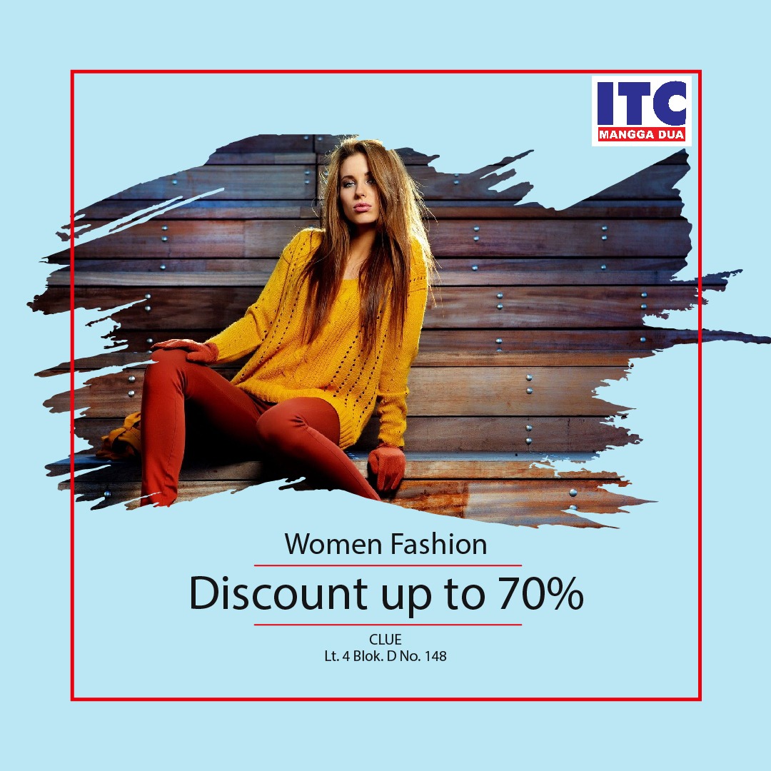 Discount up to 70 untuk pembelian Fashion  Wanita di CLUE 