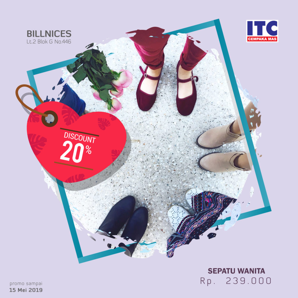  Sepatu  Wanita Discount 20 di  BILLNICES ITC Cempaka  Mas  