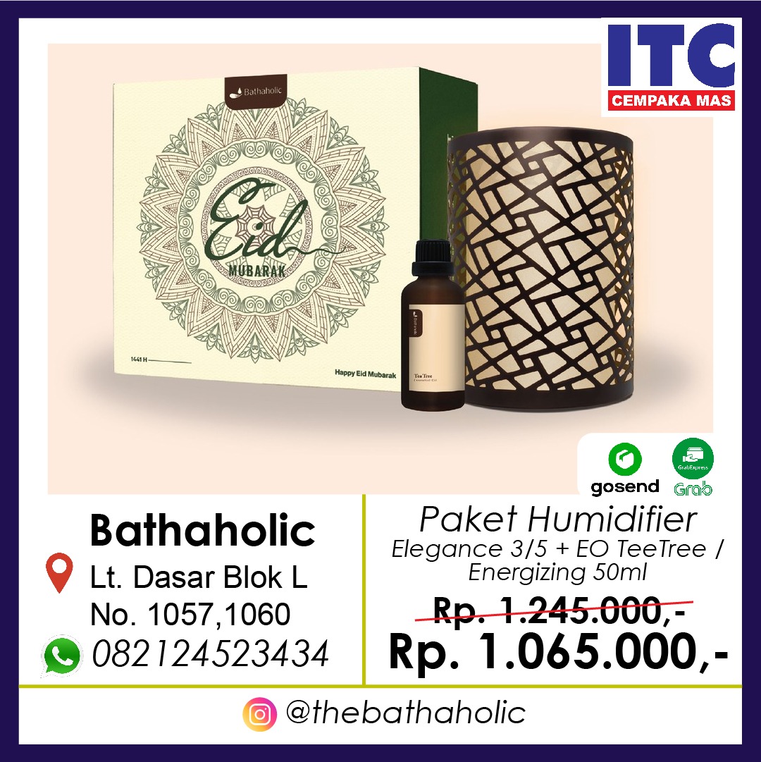 Paket Humidifier Batholic Turun Harga di ITC  Cempaka  Mas  